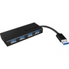 USB jagaja Icy Box IB-AC6104-B, 4x USB-A 3.0