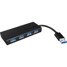 USB jagaja Icy Box IB-AC6104-B, 4x USB-A 3.0