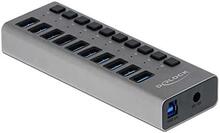 USB jagaja Delock 63670, 10 porti, lülitiga