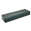 USB jagaja Lindy 43228, 7 porti, must