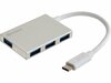 USB jagaja Sandberg 136-20, USB-C kuni 4 xUSB 3.0