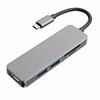USB jagaja RoGer USB-C Hub 5in1, 2x USB 3.0, HDMI, SD ja TF kaardilugeja