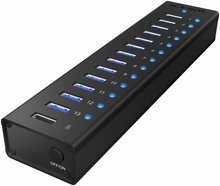 USB jagaja ICY BOX IB-AC6113, must