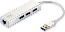 USB jagaja LevelOne USB-0504, 3 porti, Wake-on-LAN