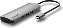 USB jagaja Swissten USB-C Hub 6in1, alumiiniumkorpus