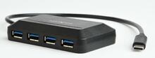 USB jagaja Gembird ACT-HUB3C-4P USB-C, 4 porti