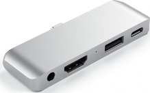 USB-C jagaja Satechi Mobile Pro Hub ST-TCMPHS, hõbe