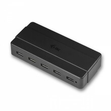 USB jagaja I-TEC U3HUB742, must