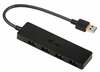 USB jagaja I-Tec U3HUB404, must