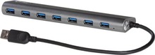 USB jagaja I-Tec U3HUB778, metallist, 7 toitepordiga