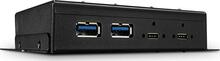 USB jagaja Lindy 4 Port USB 3.2 Gen 2 Type-C, metall