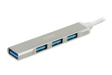 USB jagaja IBOX IUH3FAS, 1x USB 3.0 + 3x USB 2.0, hõbe