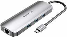 USB-C jagaja Vention TOLHB, hõbe, 0.15 m