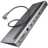 USB jagaja Axagon HMC-4KX3, hõbedane