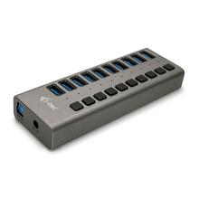 USB jagaja I-TEC U3CHARGEHUB10, 10 porti, koos toiteadapteriga