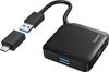 USB jagaja Hama 4 pordiga USB 3.2 Gen 1 + USB-C adapter