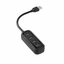 USB jagaja Vention VAS-J43-B050, 4 porti, must