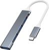 USB jagaja Vakoss TC-4125X USB-C, 1x USB 3.0 + 3x USB 2.0
