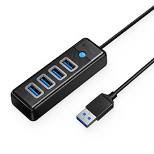 USB jagaja Orico PW4U-U3 USB-A, 4x USB-A 3.0, must