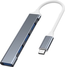 USB jagaja Vakoss TC-4125X USB-C, 1x USB 3.0 + 3x USB 2.0