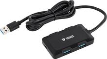 USB jagaja Yenkee YHB 4341BK, 120 cm, must