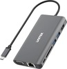 USB-C jagaja Unitek D1019B 8-in-1, 100W, hall