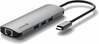 USB-C jagaja Swissten 8in1, 3x USB 3.0, USB-C Power Delivery, microSD, SD, HDMI 4K, LAN RJ45, alumiiniumkorpus