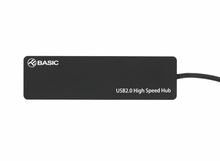 USB jaotur Tellur Basic, 4 porti, USB 2.0, must