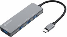 USB jagaja Sandberg 336-32 USB-C Hub 1xUSB3.0 + 3xUSB2.0
