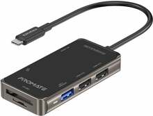 USB-C multimeediumijaotur Promate PrimeHub-Lite, 14 cm