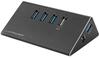 USB jagaja LC-Power LC-HUB-ALU-2B-4, 3x USB 3.0 + 1x USB 3.0 laadimiseks