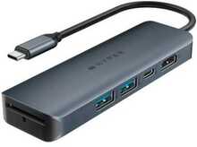 USB-C jaotur Hyper HyperDrive EcoSmart Gen.2 6-in-1 100 W PD toega