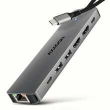 USB jagaja AXAGON HMC-7HX2, 7-in-1, USB-C