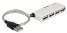 USB jagaja Delock 4 pordiga USB 2.0, hõbedane
