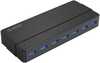 USB jagaja Orico 7xUSB 3.0, must