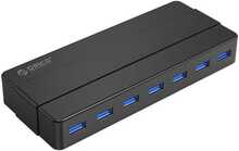 USB jagaja Orico 7xUSB 3.0, must