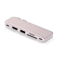 USB-C jagaja Satechi Snap Hub MacBook Neo, roosa