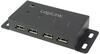 USB jagaja LogiLink UA0141A, 4 porti, metallkorpus