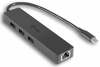 USB jagaja I-TEC C31GL3SLIM, must