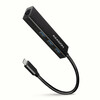 USB jagaja Axagon HMC-GL3A, 3x USB-A + RJ-45, must