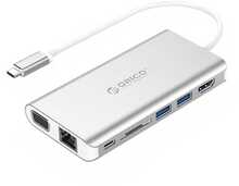 USB jagaja Extra Digital Orico XC-304-SV-PRO, hõbe