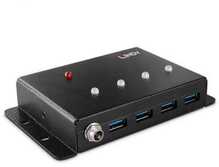 USB jagaja Lindy 4 pordiga USB 3.0 metall