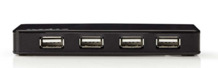 USB jagaja Nedis UHUBU2430BK, 4 porti, must