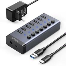 USB jagaja Ugreen CM481 7-in-1 USB-C, hall