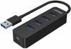 USB jaotur Unitek H1117A, 4 porti, must
