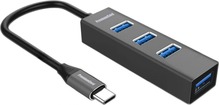 USB jagaja PremiumCord 5G SuperSpeed, Type C kuni 4x USB 3.2 Gen 1