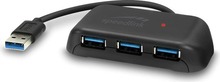 USB jaotur Speedlink Snappy Evo 4-port, must, SL-140109-BK