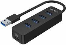 USB jaotur Unitek H1117A, 4 porti, must