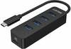 USB jagaja Unitek H1117B USB-C, 4x USB 3.1, aktiivne, 10 W