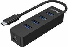 USB jagaja Unitek H1117B USB-C, 4x USB 3.1, aktiivne, 10 W